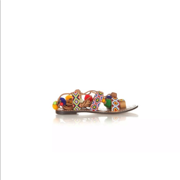 Sam Edelman lisabeth Pom Pom sandals 6.5 flats - Picture 2 of 7